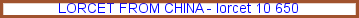 Lorcet from china